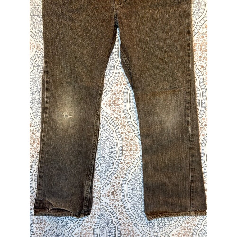Gap Straight Fit Brown Denim Jeans Size 10 Pre-Owned - Picture 6 of 11